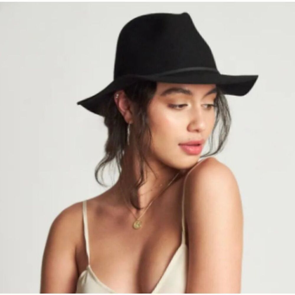 Brixton Wesley Fedora Hat Black size XS